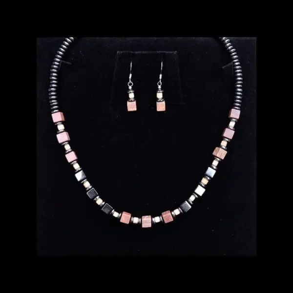 Semi Precious Necklace and Earrings