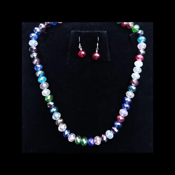 Crystal Necklace and Earring