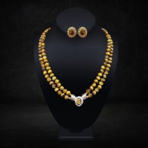 Tiger Eye Necklace and Earrings