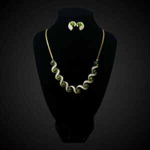 Dyed Jade Necklace Set