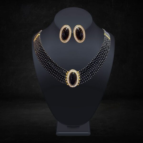 Black Onyx Necklace Set