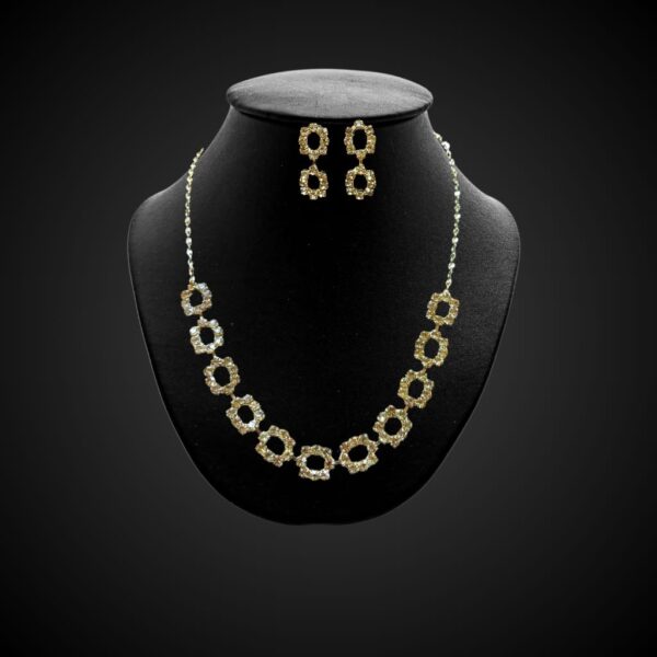 Crystal Necklace and Earrings Set