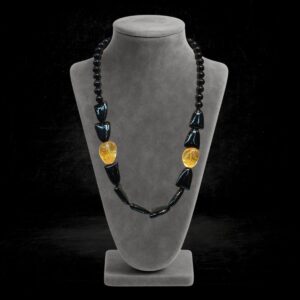 Onyx/Quartz Necklace