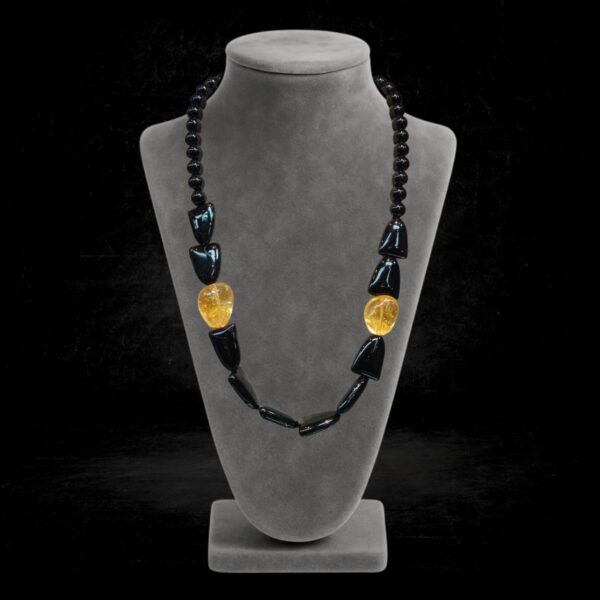 Onyx/Quartz Necklace