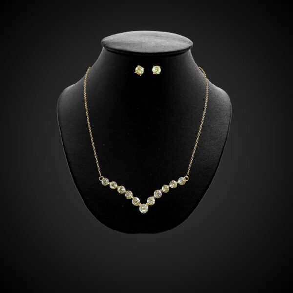 Crystal Necklace and Earrings Set