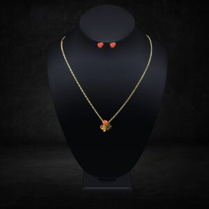 Oxblood Coral Necklace Set