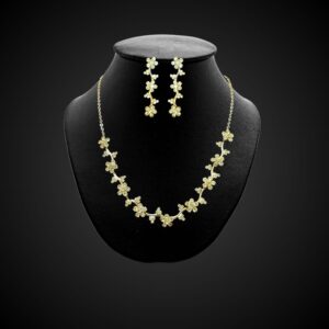 Crystal Necklace and Earrings Set