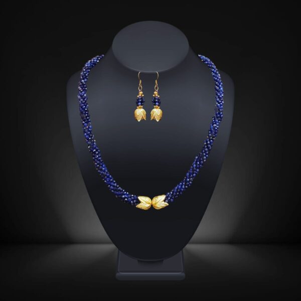 Blue Sodalight Necklace Set