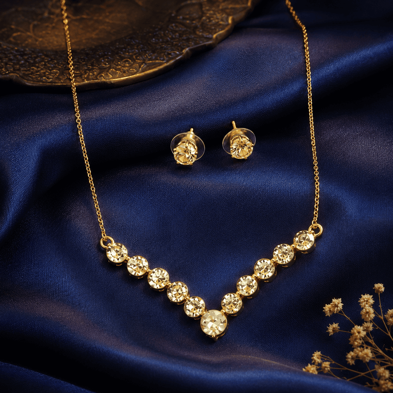 Crystal Necklace and Earrings Set