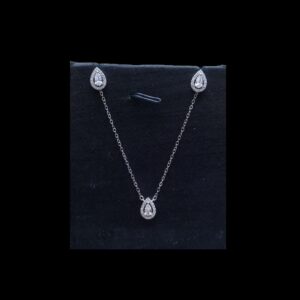 Cubic Zirconia Necklace and Earrings