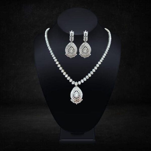Cubic Zirconia Necklace Set