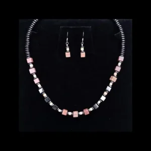 Semi Precious Necklace and Earrings