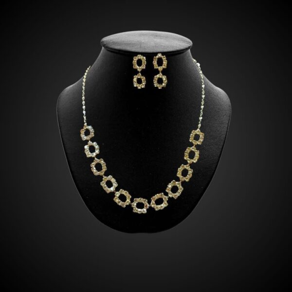 Crystal Necklace and Earrings Set