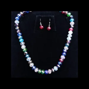 Crystal Necklace and Earring