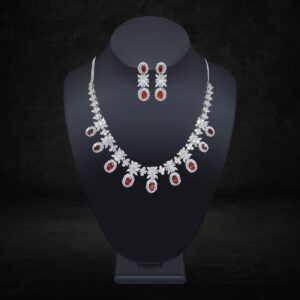 Cubic Zorconia Necklace Set