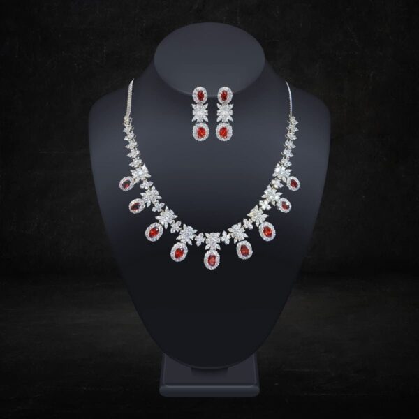 Cubic Zorconia Necklace Set