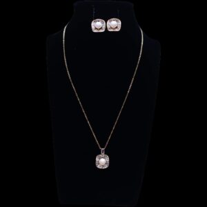 Fresh Water Pearl Necklace and Earrings