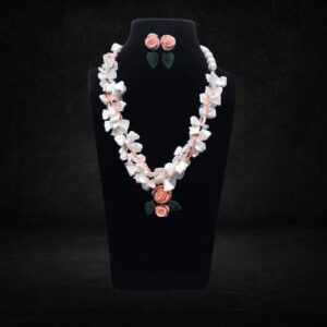 Genuine Coral Necklace and Earrings