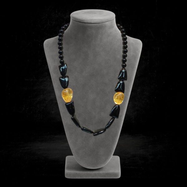 Onyx/Quartz Necklace