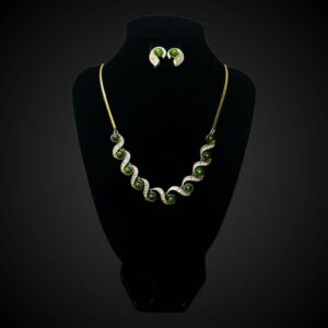 Dyed Jade Necklace Set
