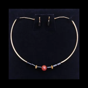 Semi Precious Necklace and Earrings