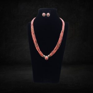 Genuine Coral Necklace and Earrings
