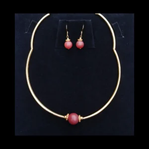 Agate Necklace and Earrings