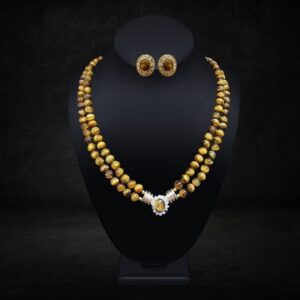 Tiger Eye Necklace and Earrings