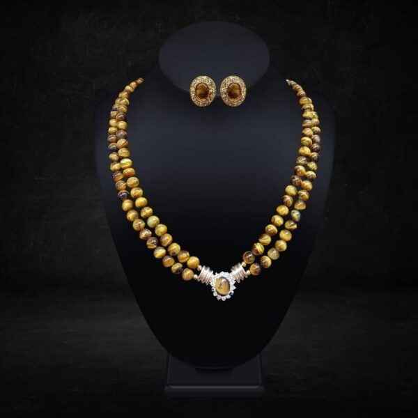 Tiger Eye Necklace and Earrings