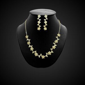 Crystal Necklace and Earrings Set