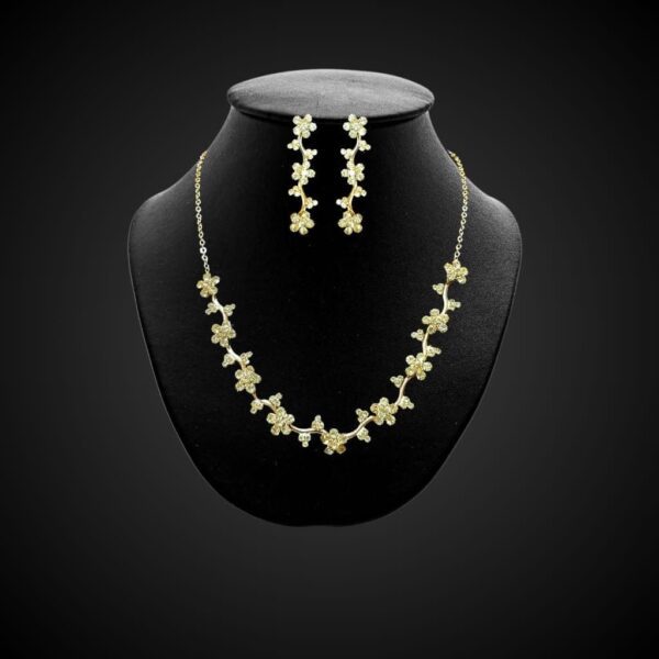 Crystal Necklace and Earrings Set