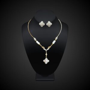 Crystal Necklace and Earrings