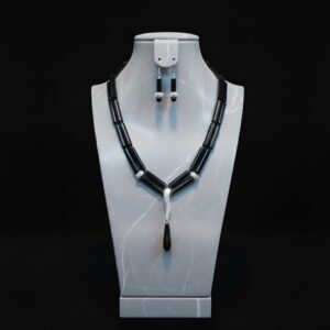 Onyx Necklace and Earrings