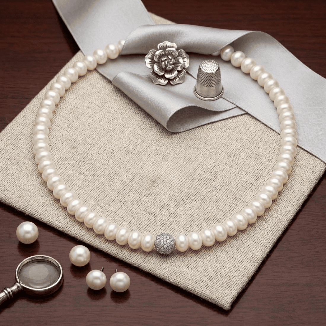 Fresh Water Pearl Necklace Set
