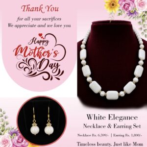 White Jade Necklace Set