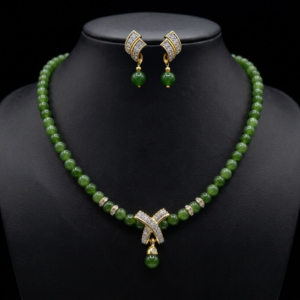 Dyed Jade Necklace Set