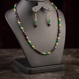 Garnet / Agate Necklace Set