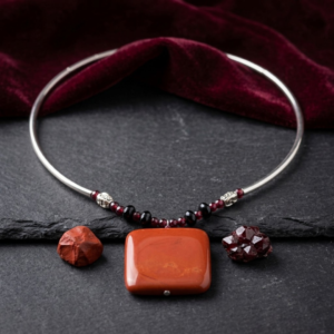 Red Jasper / Garnet Lasso Necklace