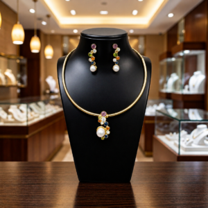 Crystal Lasso Necklace Set