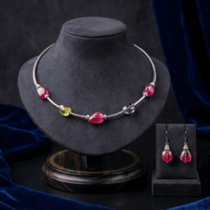 Agate Lasso Necklace Set