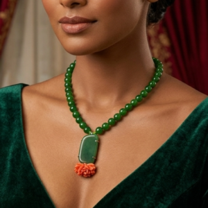 Coral/Jade Necklace
