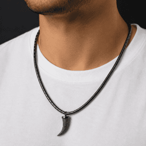 Crystal / Black Agate Necklace