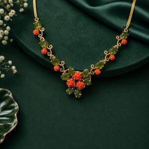 Ox blood Coral Necklace