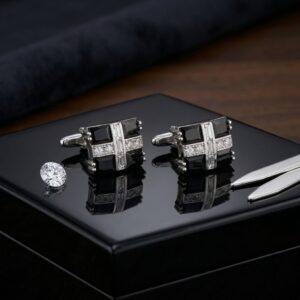 Cubic Zirconia Cufflink