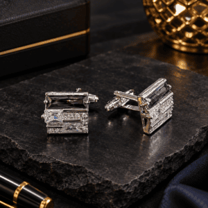 Cubic Zirconia Cufflink